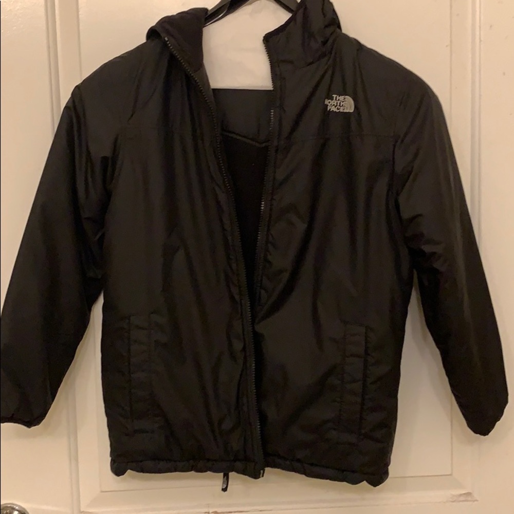 Boys Reversible North Face Puff Coat size M 10/12
